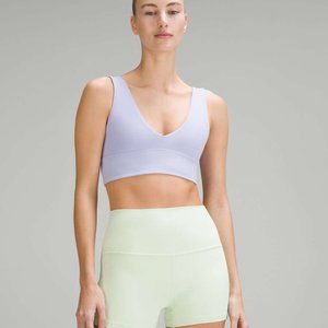 Lululemon Align V-Neck Bra in Lilac Smoke size 10